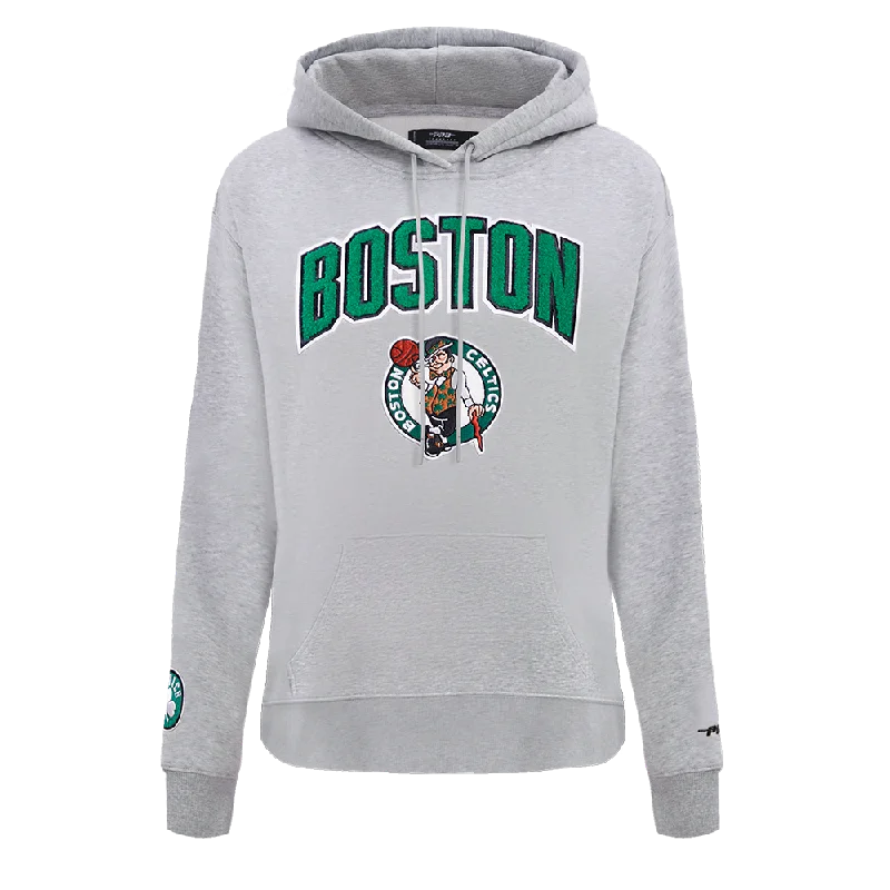 NBA BOSTON CELTICS CLASSIC WOMEN'S PO HOODIE (HEATHER GREY)