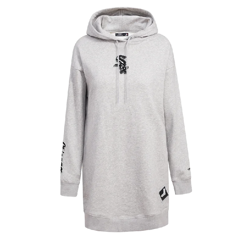 MLB CHICAGO WHITE SOX CLASSIC WOMEN'S HOODIE DRESS (HEATHER GREY)