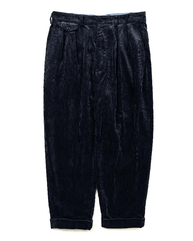 Beams Plus 2Pleats Corduroy Navy