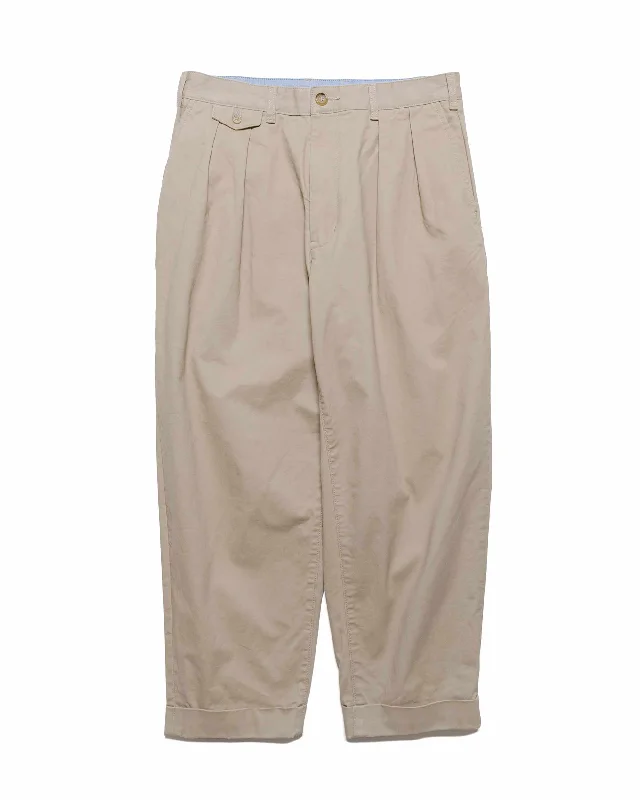 Beams Plus 2Pleats Twill Khaki