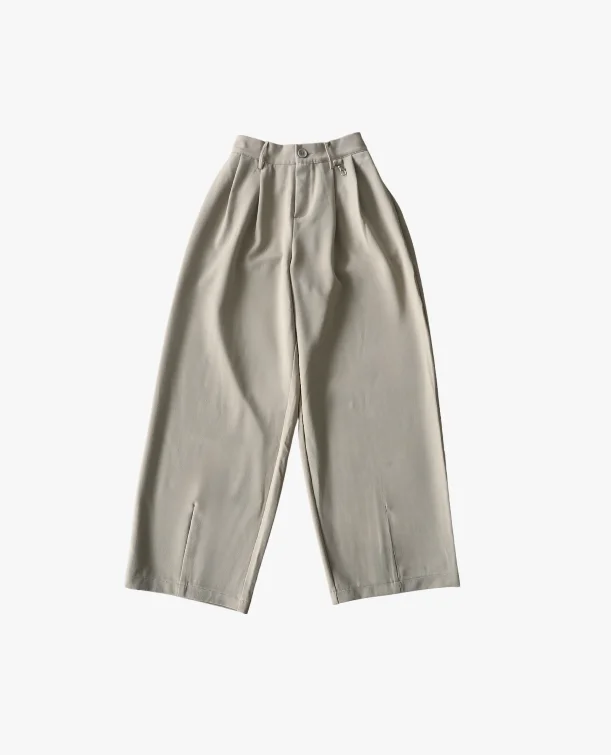 PLEATED PANT - SAND