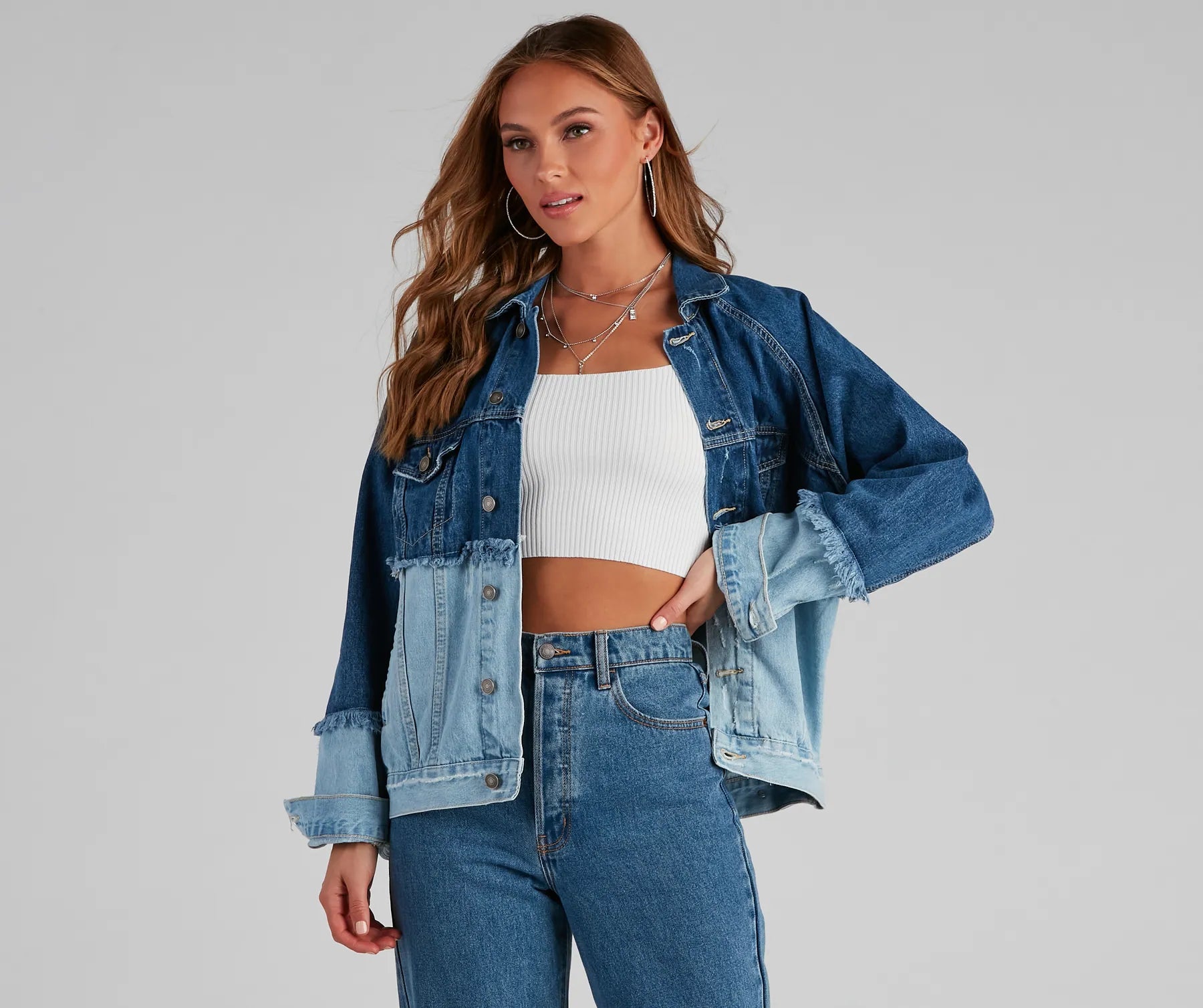 Effortless Trendsetter Denim Jacket