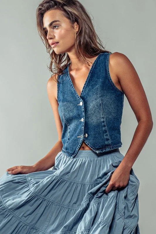 The Dependable Vest Denim