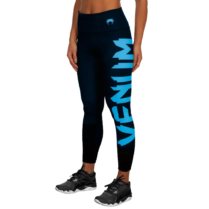 Venum Giant Leggings - Black/Cyan