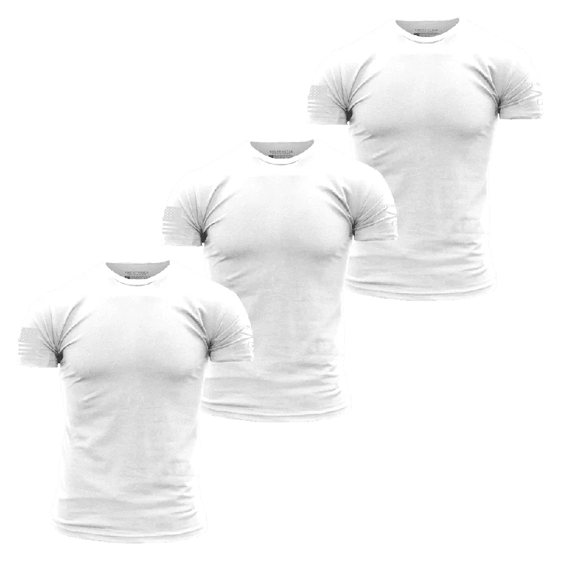 Basic T-Shirts - White - 3 Pack