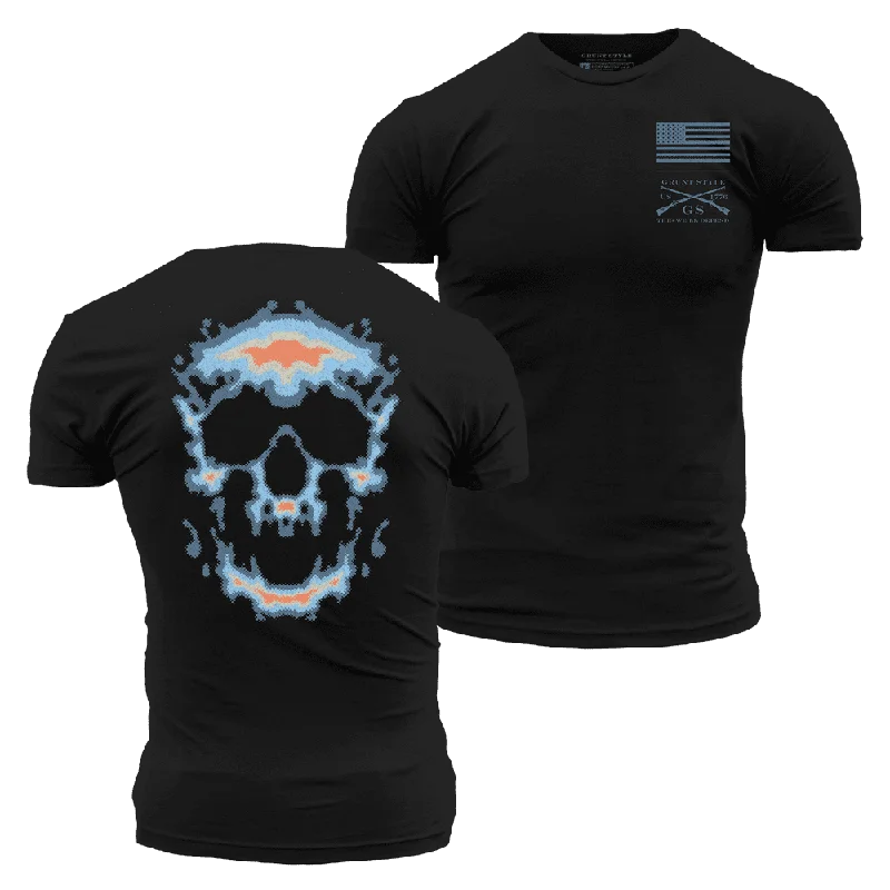 Infrared Skull T-Shirt - Black