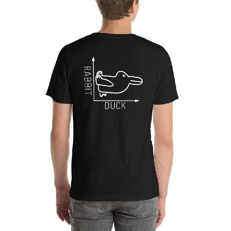 Rabbit-Duck - Front and Back print - Basic T-Shirt