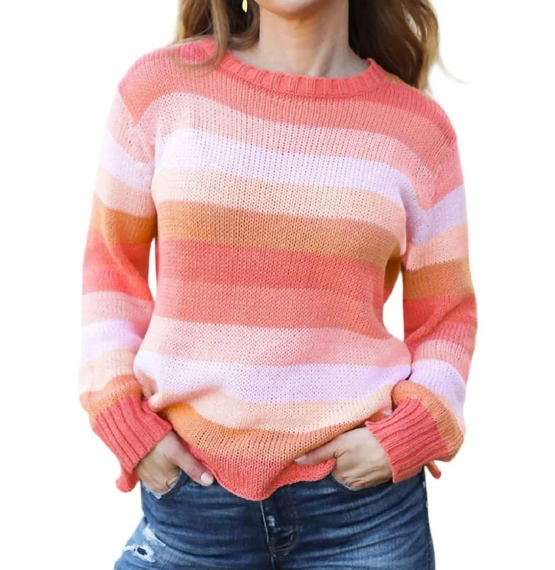 Stripe Sweater In Autumn