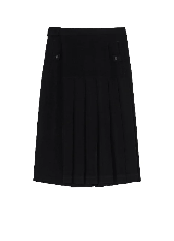 TA TUXEDO PLEATS SKIRT