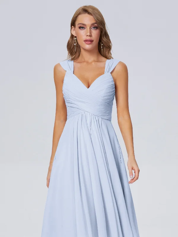 Mya Affordable Straps Short Chiffon Bridesmaid Dresses