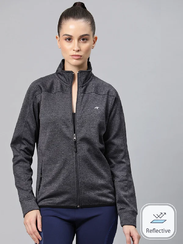 Alcis Women Typography Training or Gym Sporty Jacket