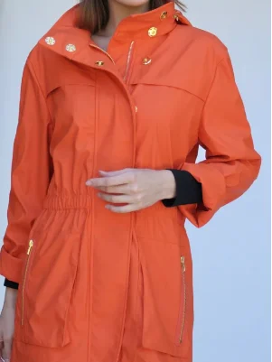 Anna Jacket- Hermes Orange