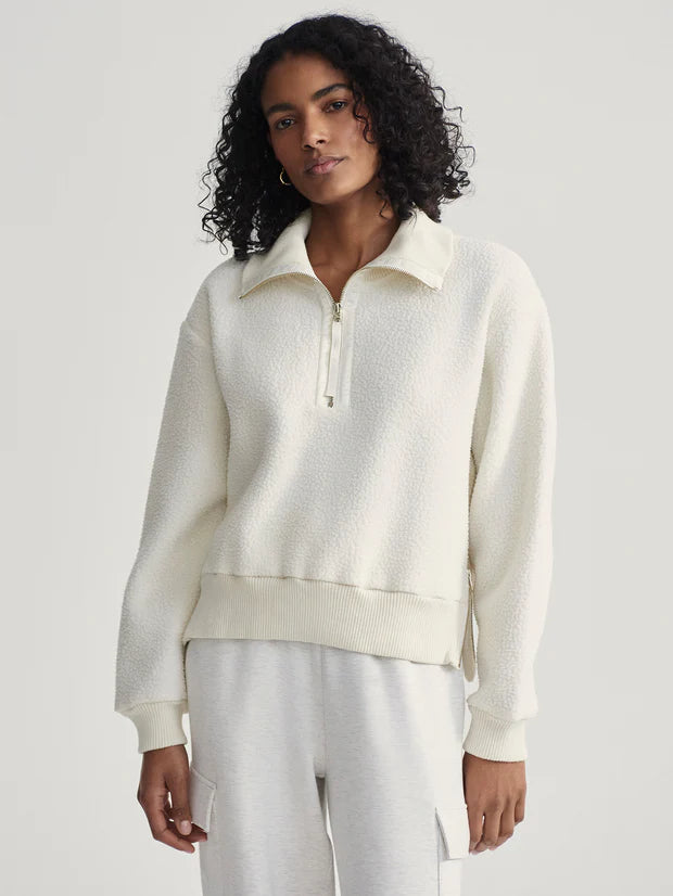 Roselle Half-Zip Fleece - Egret