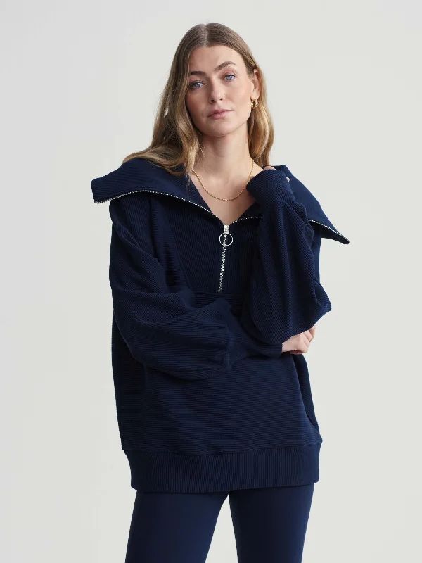 Vine Half-Zip Pullover - Dark Sapphire